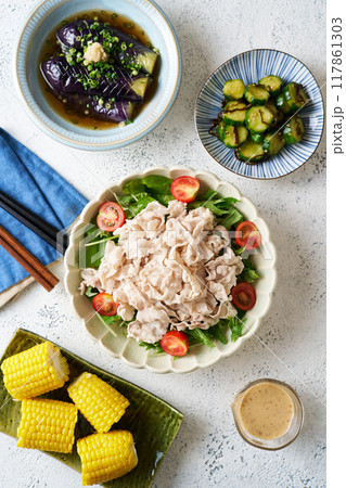 夏の料理色々 117861303