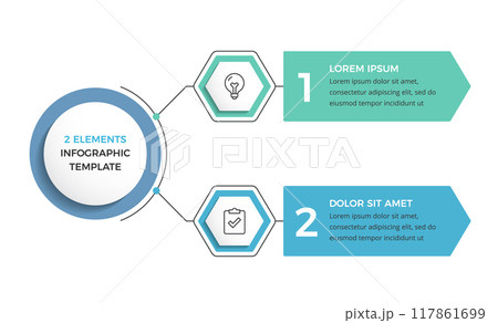 Infographic Template with 2 Options Infographic Template with 2 Options 117861699