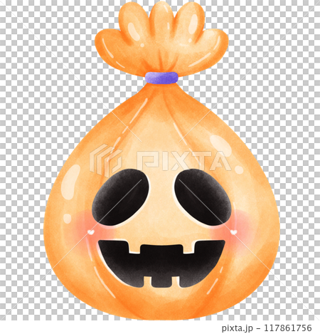 Halloween ghost and candy 117861756