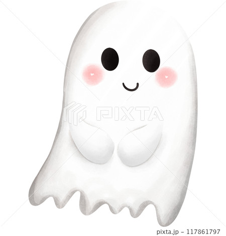 Halloween ghost and candy 117861797