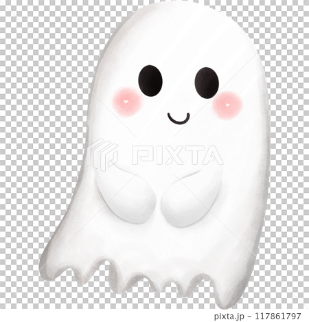 Halloween ghost and candy 117861797
