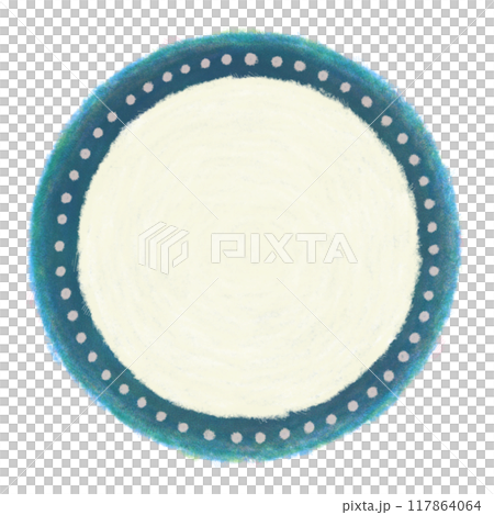 Hand-drawn circle illustration drawn with colored pencils Hand-drawn circle illustration drawn with colored pencils 117864064