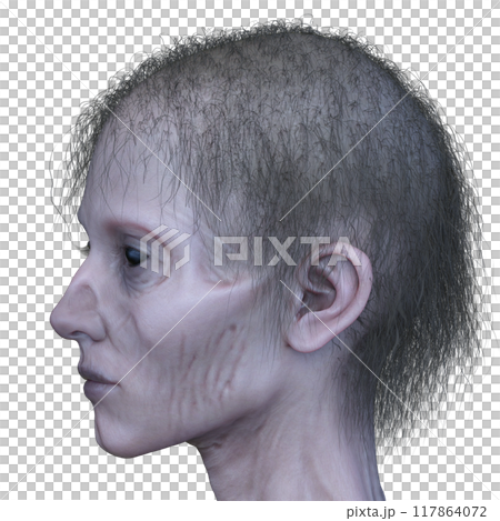 female zombie face 117864072