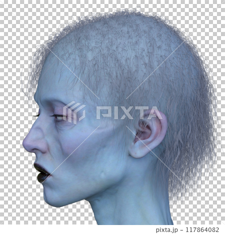 female zombie face 117864082