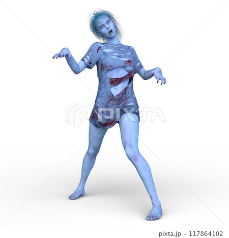 女性ゾンビ 117864102