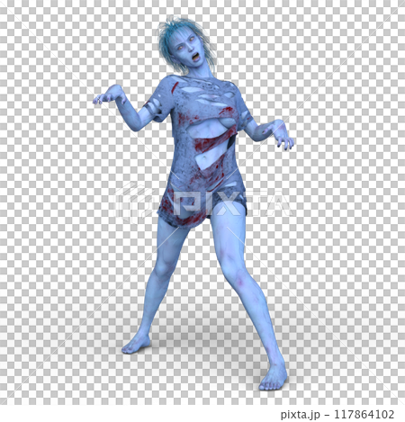女性ゾンビ 117864102
