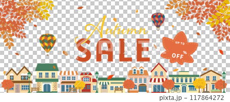 Autumn sale advertising materials Autumn sale advertising materials 117864272