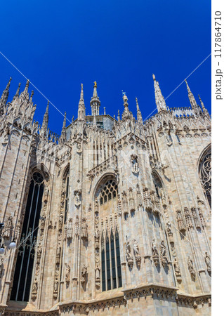 Milan Cathedral, or Metropolitan Cathedral-Basilica of the Nativity of Saint Mary, is the cathedral church of Milan, Lombardy, Italy Milan Cathedral, or Metropolitan Cathedral-Basilica of the Nativity of Saint Mary, is the cathedral church of Milan, Lombardy, Italy 117864710