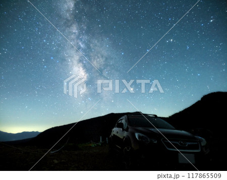 夏の毛無峠 SUBARU XVと銀河 夏の毛無峠 SUBARU XVと銀河 117865509