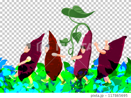 今日はお芋ほりの日 117865695