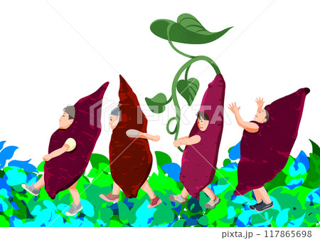 今日はお芋ほりの日 今日はお芋ほりの日 117865698