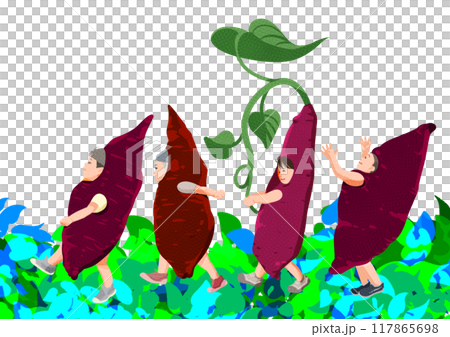 今日はお芋ほりの日 今日はお芋ほりの日 117865698