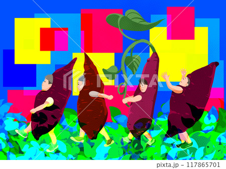 今日はお芋ほりの日 117865701