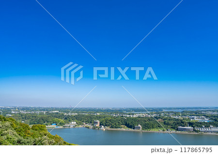 舘山寺にある大草山展望台から見た風景(静岡県) 117865795
