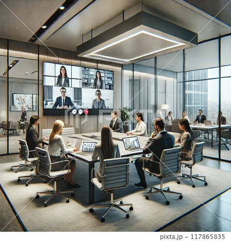 オフィス　仕事場 117865835