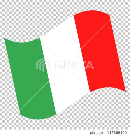 Italian flag icon illustration 117866160