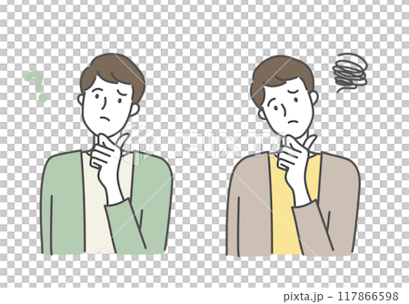 一個正在思考某件事的人 117866598