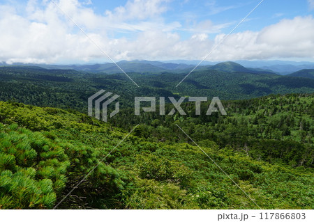 裏岩手縦走路 嶮岨森付近からの眺め 裏岩手縦走路 嶮岨森付近からの眺め 117866803