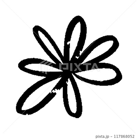 Spring flower hand drawn. Ink drawing wild flowers, brush painted herbs. Floral drawings collection Spring flower hand drawn. Ink drawing wild flowers, brush painted herbs. Floral drawings collection 117868052