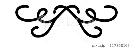 Vintage text dividers. Decorative sketch elements. Vector hand drawn divider clipart Vintage text dividers. Decorative sketch elements. Vector hand drawn divider clipart 117868165