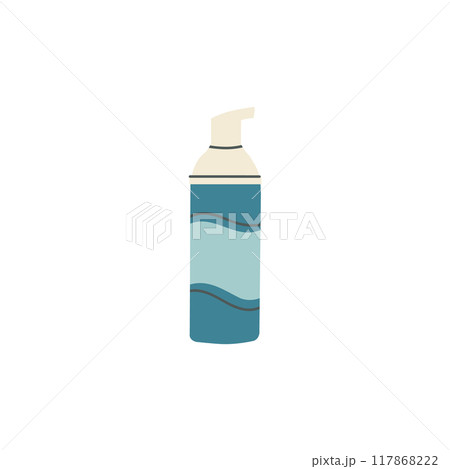 Beauty skincare product. Makeup cosmetic. Cleanser lotion lipstick jar. Vector skin care illustration 117868222