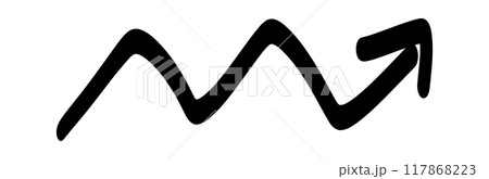 Doodle shapes. Arrows sketch elements. Vector cartoon arrow. Hand drawn icon. Doodle shapes. Arrows sketch elements. Vector cartoon arrow. Hand drawn icon. 117868223