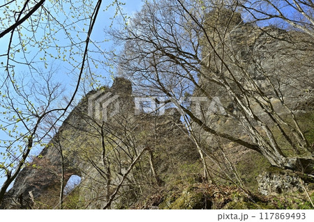 妙第山第二石門と岩峰 妙第山第二石門と岩峰 117869493