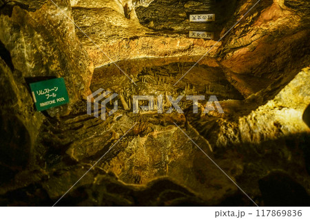 竜ヶ岩洞（浜松市）洞内　天女の鏡 117869836