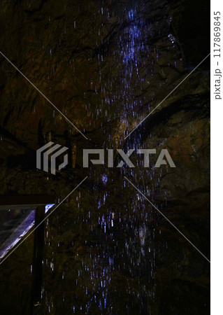 竜ヶ岩洞(浜松市)洞内 黄金の大滝 竜ヶ岩洞(浜松市)洞内 黄金の大滝 117869845