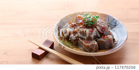 こんにゃくのピリ辛煮 ( 煮物 ) こんにゃくのピリ辛煮 ( 煮物 ) 117870208