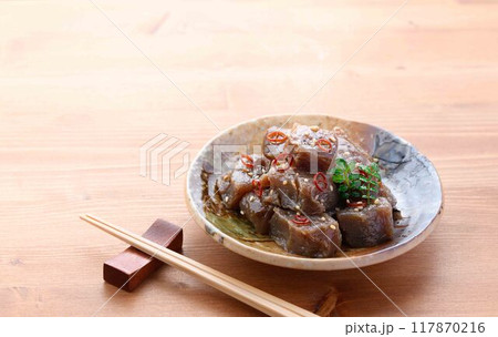 こんにゃくのピリ辛煮 ( 煮物 ) こんにゃくのピリ辛煮 ( 煮物 ) 117870216
