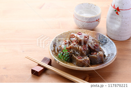 こんにゃくのピリ辛煮 ( 煮物 ) こんにゃくのピリ辛煮 ( 煮物 ) 117870221