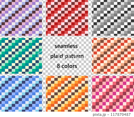Retro checkered seamless pattern Retro checkered seamless pattern 117870487