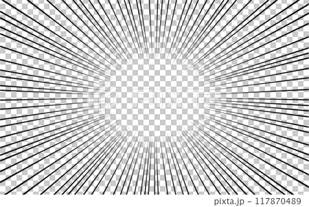 Concentrated lines. Effect lines like those used in comics. Concentrated lines. Effect lines like those used in comics. 117870489