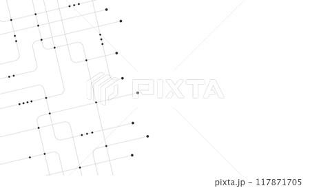 Abstract digital background. Technology background with crossed lines and dots. 117871705