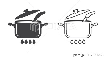 vector illustration of pot 117871765
