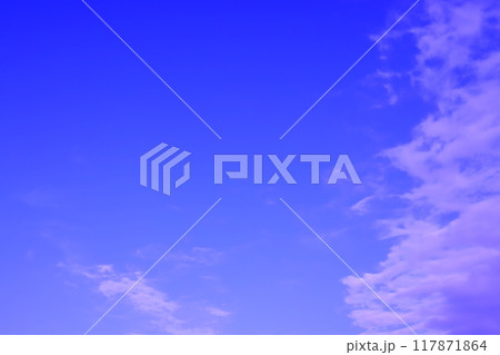青い空と白い雲(背景素材) 青い空と白い雲(背景素材) 117871864