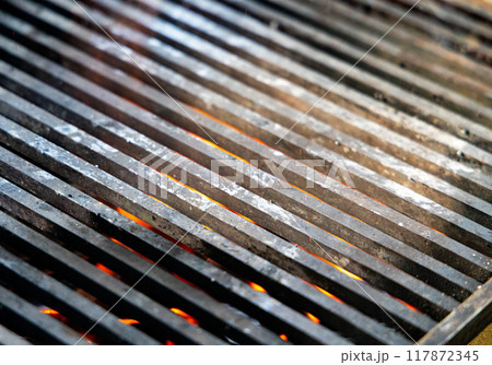 Hot Grill Ready For Summer Feast 117872345