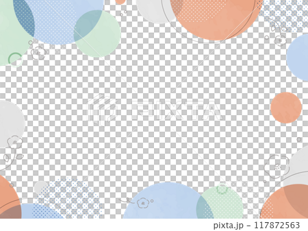 冬の水彩フレーム背景 117872563