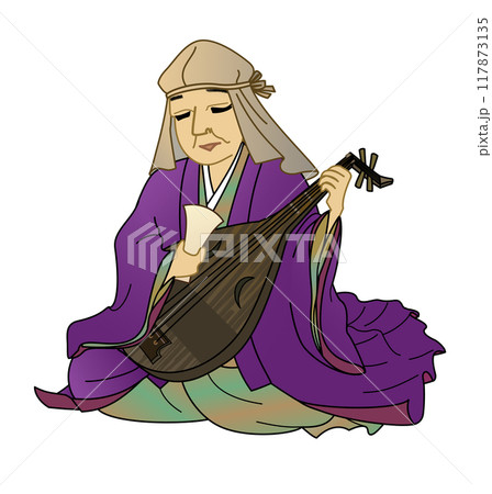 蝉丸と琵琶 蝉丸と琵琶 117873135