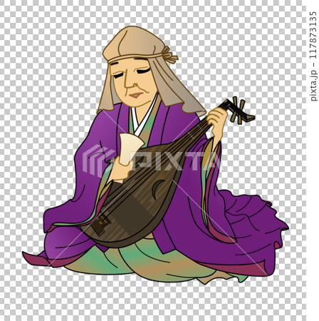 蝉丸と琵琶 蝉丸と琵琶 117873135