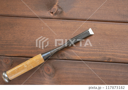 使い込まれた6分追込鑿 117873182