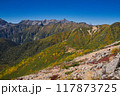 紅葉の一ノ沢から大天井岳 117873725