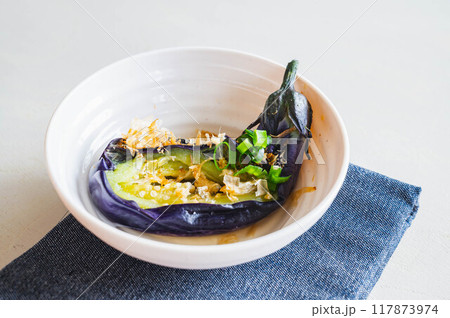 レンジで蒸しなす レンジで蒸しなす 117873974