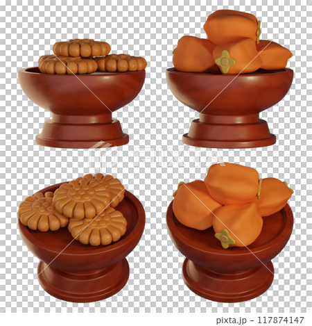 korea traditional holiday chuseok food persimmon and dessert korea traditional holiday chuseok food persimmon and dessert 117874147