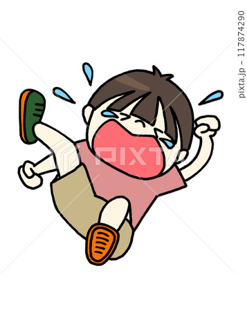 泣き喚く子どものイラスト素材 [117874290] - PIXTA