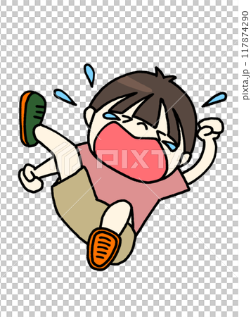 泣き喚く子どものイラスト素材 [117874290] - PIXTA