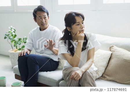 リビングのミドル夫婦 117874691