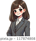 リクルートスーツを着たフレッシュな新入社員(女性) 117874808