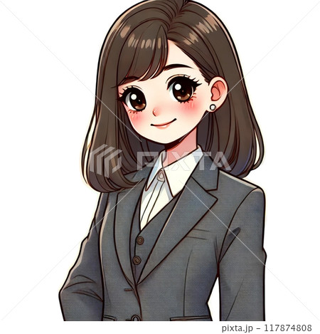 リクルートスーツを着たフレッシュな新入社員(女性) 117874808